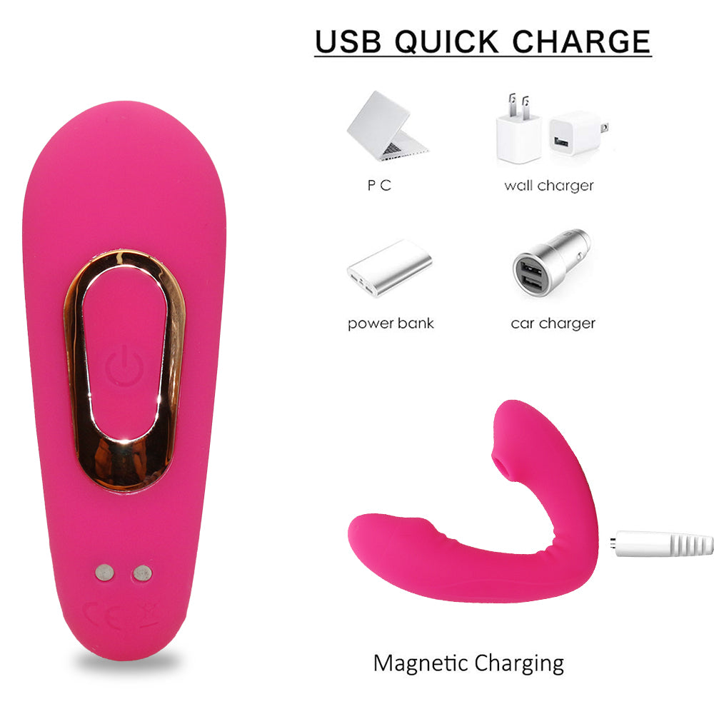 Waterproof G Spot Vibrator with Quiet Dual Motors Clitoris Stimulator Couples Vibrator Toy with Magnetic USB Rechargeable for Couple or Solo Play