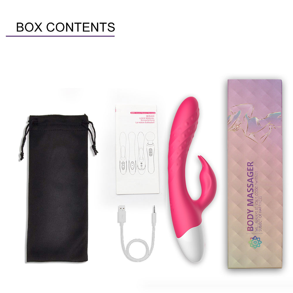 G Spot Rabbit Vibrator Adult Sex Toys with Bunny Ears for Clitoris Stimulation,Waterproof Personal Dildo Vibrator Clit Stimulator 10 Vibration Modes Quiet Dual Motor for Women Rechargeable