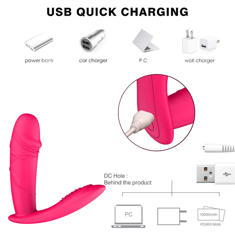 Waterproof G Spot Vibrator with Quiet Dual Motors 10 Vibrations Clitoris Stimulator Couples Vibrator Toy with Magnetic USB Rechargeable for Couple or Solo Play