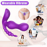 Female G Spot Vibrator Prostate Massager with 8 Vibration Modes Prostate Stimulator P-spot Testicles Perineum Stimulation Wireless Remote Anal Sex Toy