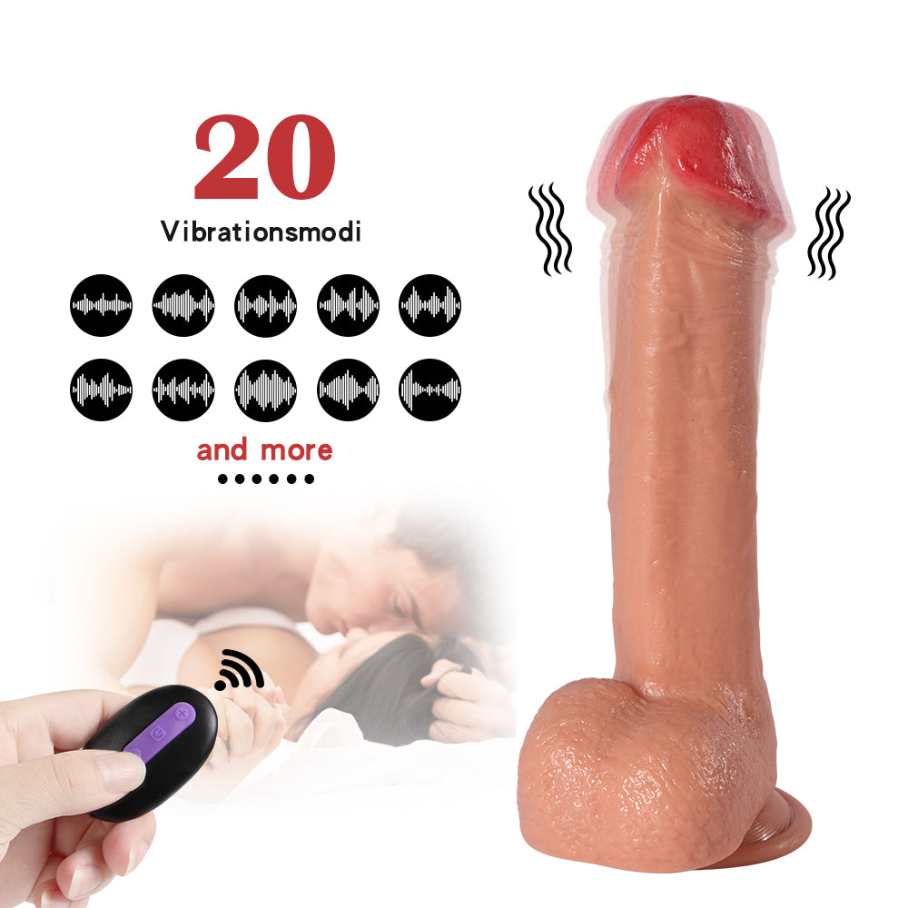 Thrusting Rotating Dildo Sex Toy for Women with 10 Vibration Modes 6 Actions for G Spot Clitoral Anal Stimulation Realistic Cock Vibrator Thruster,Strong Suction Cup