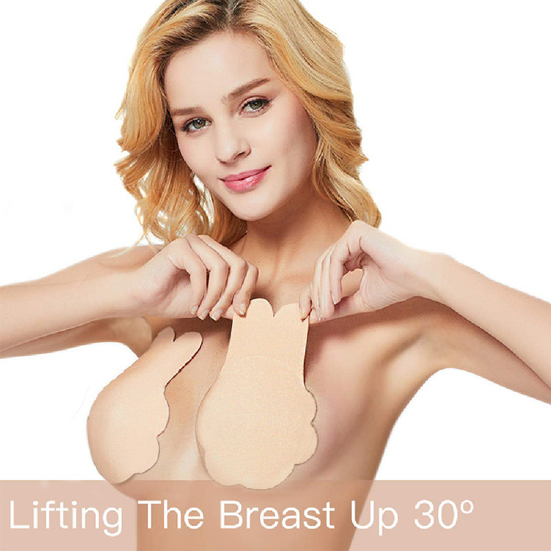 Sticky Bra Push Up Lift Nipple Covers Adhesive Strapless Invisible Backless Bras Plunge Reusable for Women