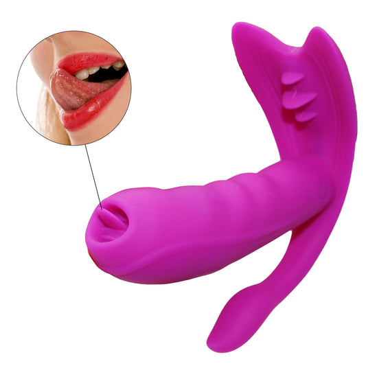 Heating Butterfly G-spot Dildo Wireless Vibrator Wearable Vibrator Sexual Health Clitoral Stimulator Vagina Massage