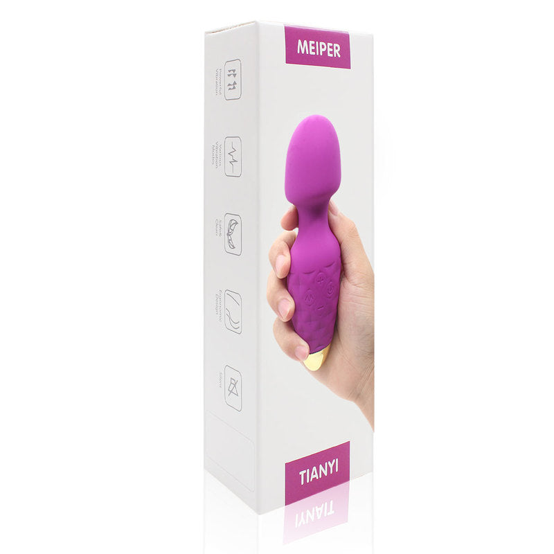 Mini Wand Massager Cordless Hand-held Vibrating Bullet Vibration Massager Shoulder and Back Body Massager