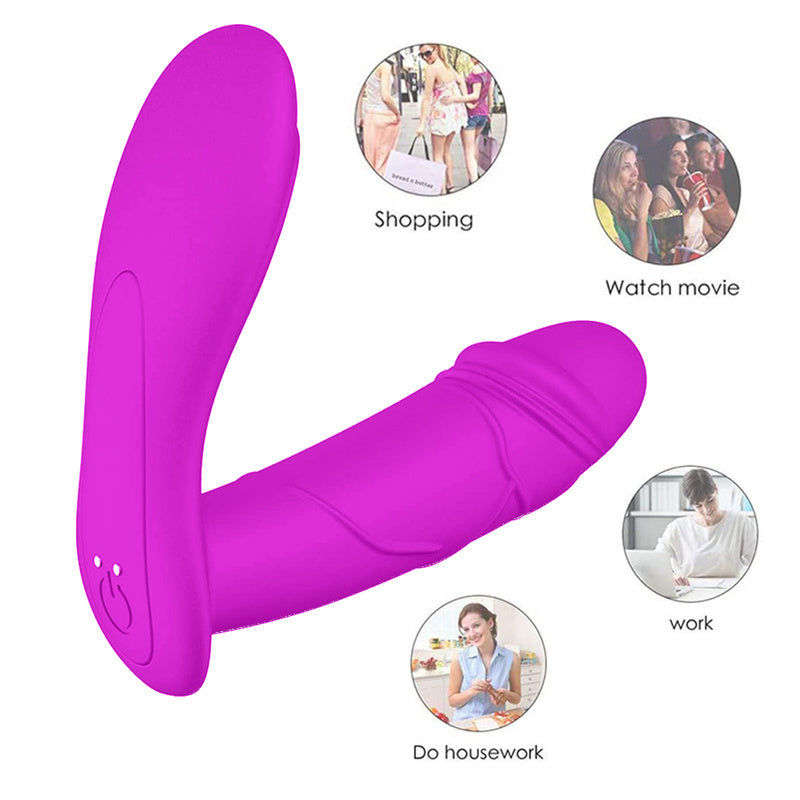 Waterproof G Spot Vibrator with Quiet Dual Motors 10 Vibrations Clitoris Stimulator Couples Vibrator Toy with Magnetic USB Rechargeable for Couple or Solo Play