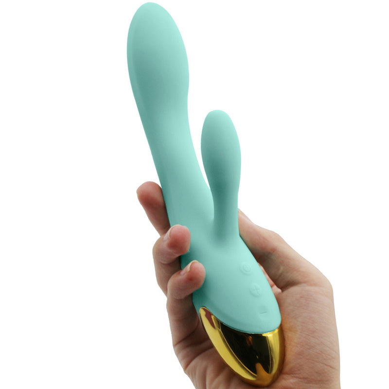 Rechargeable G Spot Rabbit Vibrator Adult Sex Toys Waterproof Personal Dildo Vibrator Clit Stimulator 10 Vibration Modes Quiet Dual Motor for Women