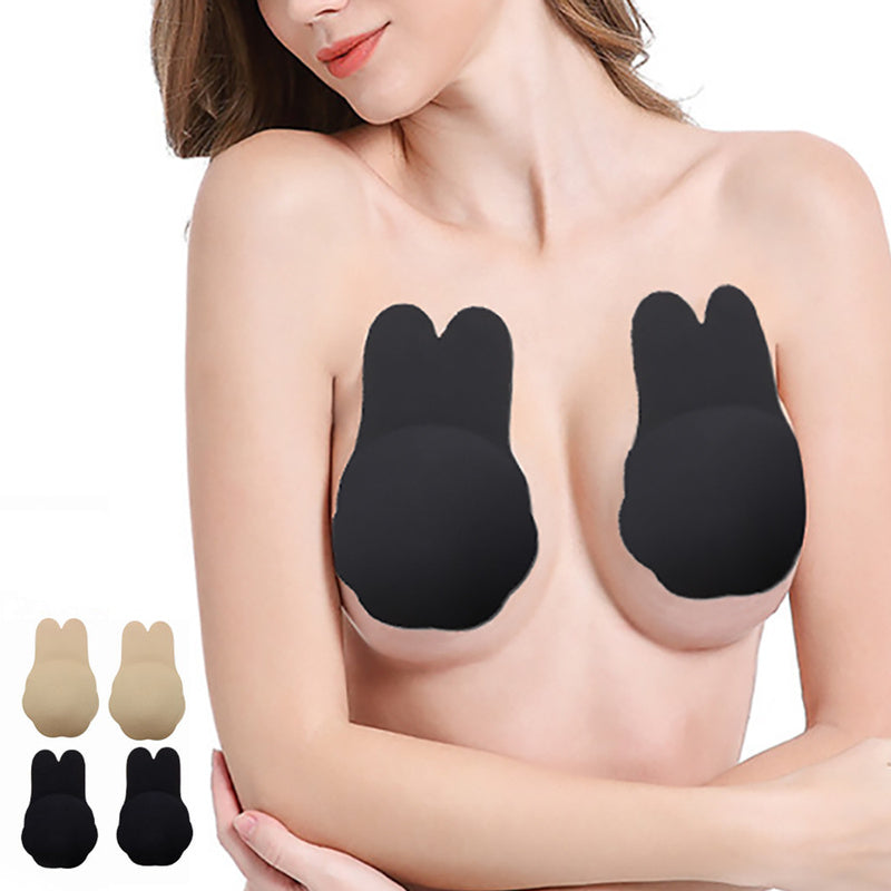 Sticky Bra Push Up Lift Nipple Covers Adhesive Strapless Invisible Backless Bras Plunge Reusable for Women