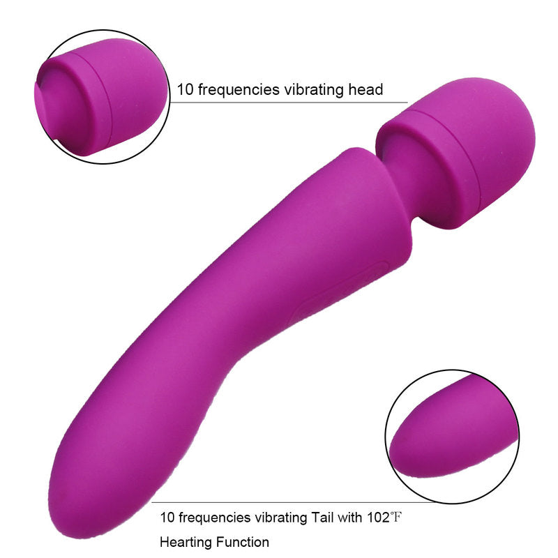 Handheld Personal Wand Massager with 10 Powerful Magic Vibration, Neck  Shoulder Back Massage for Deep Muscles Pain Relief-Pink