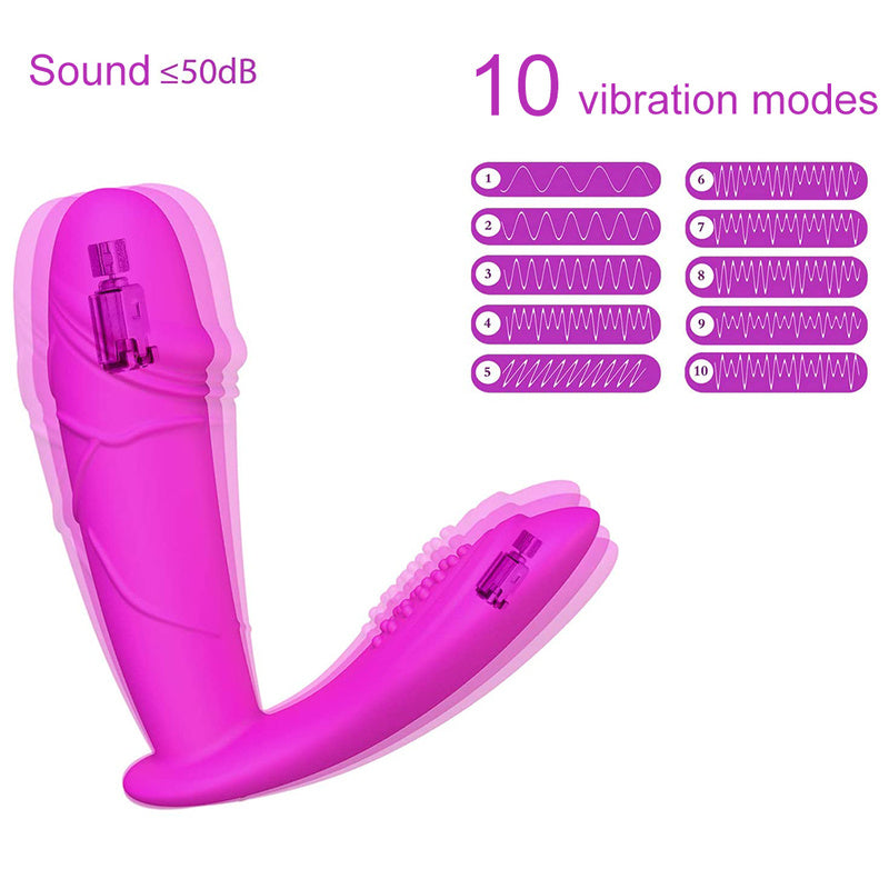 Waterproof G Spot Vibrator with Quiet Dual Motors 10 Vibrations Clitoris Stimulator Couples Vibrator Toy with Magnetic USB Rechargeable for Couple or Solo Play