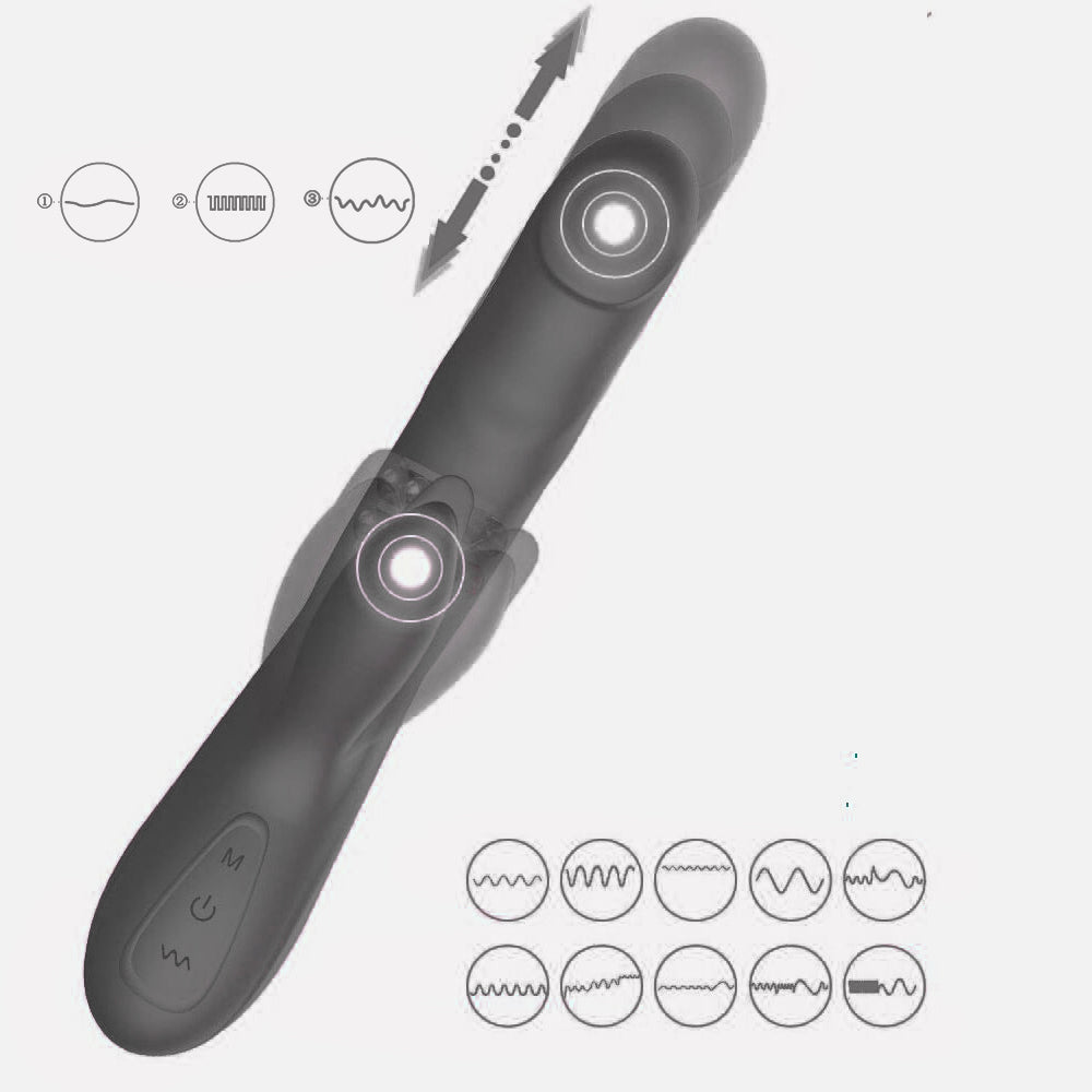 Wand Massager New Upgrade Magic Vibration Modes Handheld Wireless Waterproof Mute Rechargeable Personal Massager for Neck Shoulder Back Body Relieves Muscle Tension