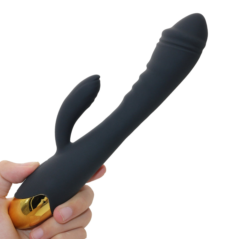 Rechargeable Thrusting Sucking Rabbit Vibrator for Women Waterproof G Spot Vibrator Clitoral Sucker Soft Silicone Sex Vibrator for Her