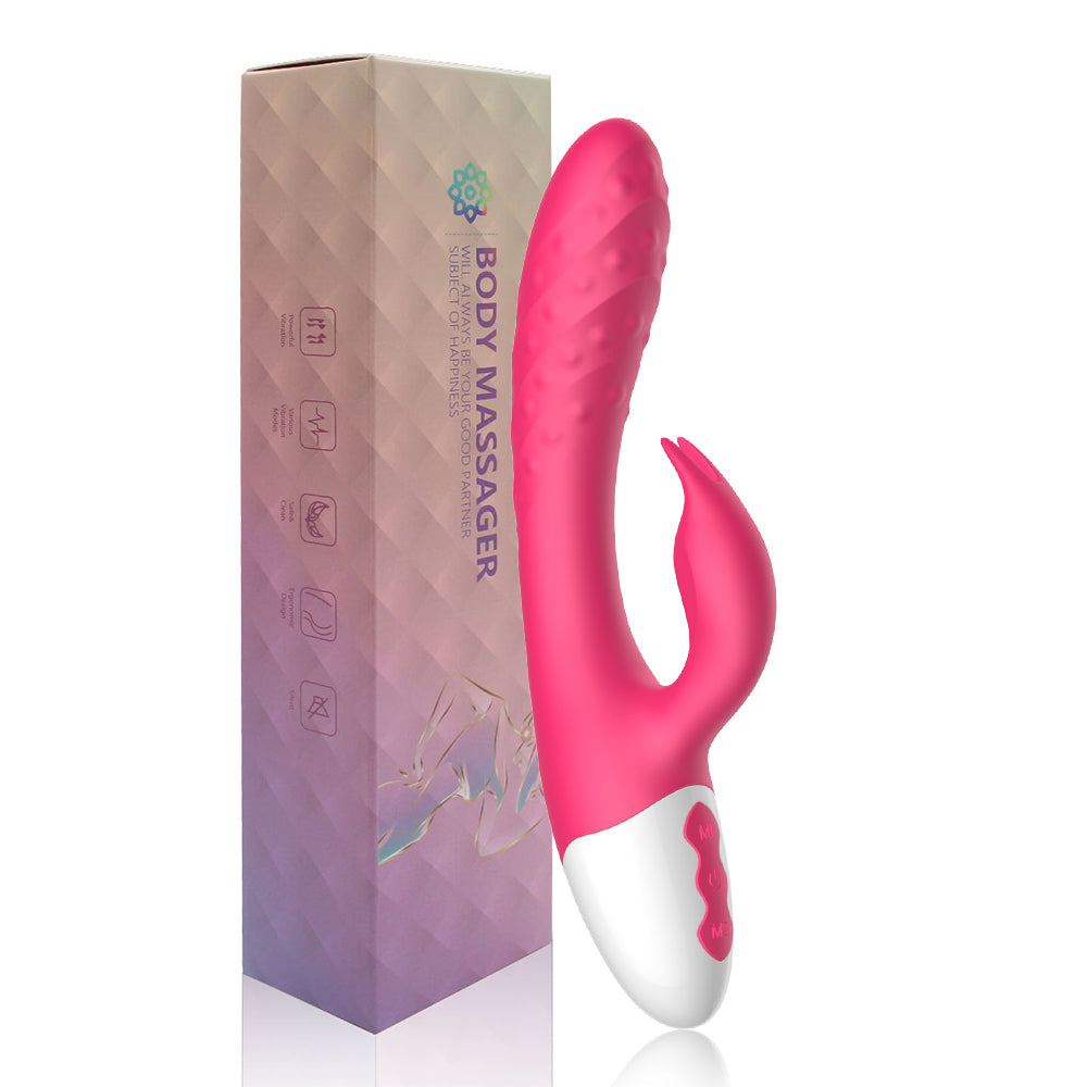 G Spot Rabbit Vibrator Adult Sex Toys with Bunny Ears for Clitoris Stimulation,Waterproof Personal Dildo Vibrator Clit Stimulator 10 Vibration Modes Quiet Dual Motor for Women Rechargeable