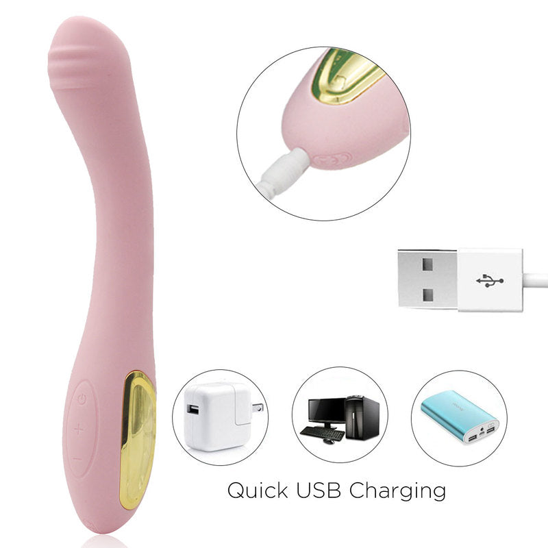 Waterproof Vibrator G Spot Vibrator for Women with 10 Strong Vibration Modes Rechargeable Personal Vibrator for Effortless Insertion Ideal Female Sex Toy for Beginners Couples