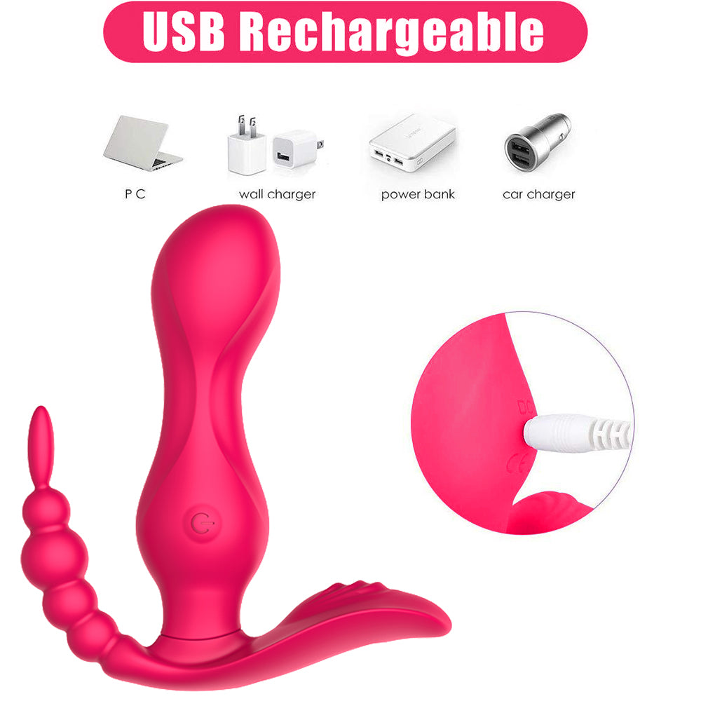 Female G Spot Vibrator Prostate Massager with 8 Vibration Modes Prostate Stimulator P-spot Testicles Perineum Stimulation Wireless Remote Anal Sex Toy