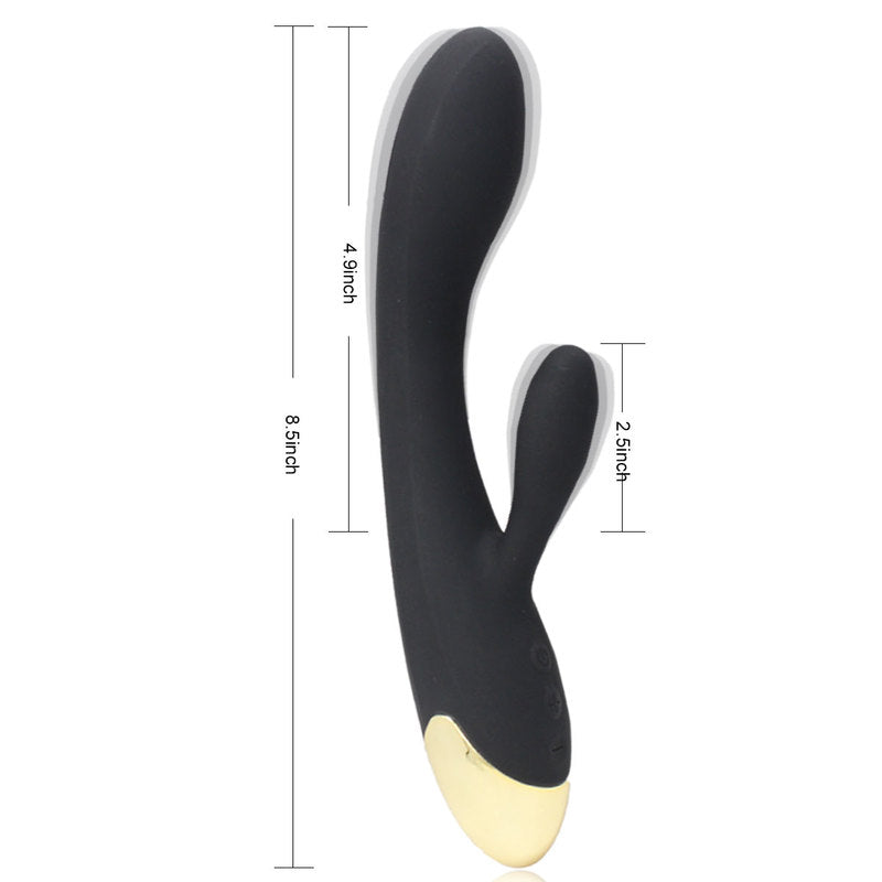 Rechargeable G Spot Rabbit Vibrator Adult Sex Toys Waterproof Personal Dildo Vibrator Clit Stimulator 10 Vibration Modes Quiet Dual Motor for Women