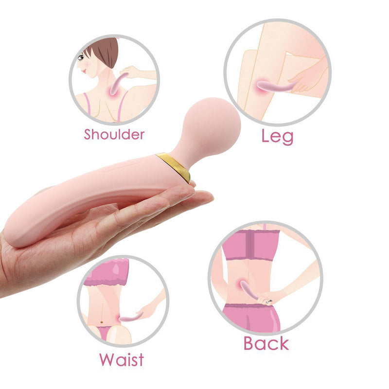 Personal Wand Vibrator with 3 Powerful Speeds 10 Vibration Modes for Men and Women Handheld Realistic Vibrator Adult Sex Toy for Full Body Massage Rechargeable Cordless